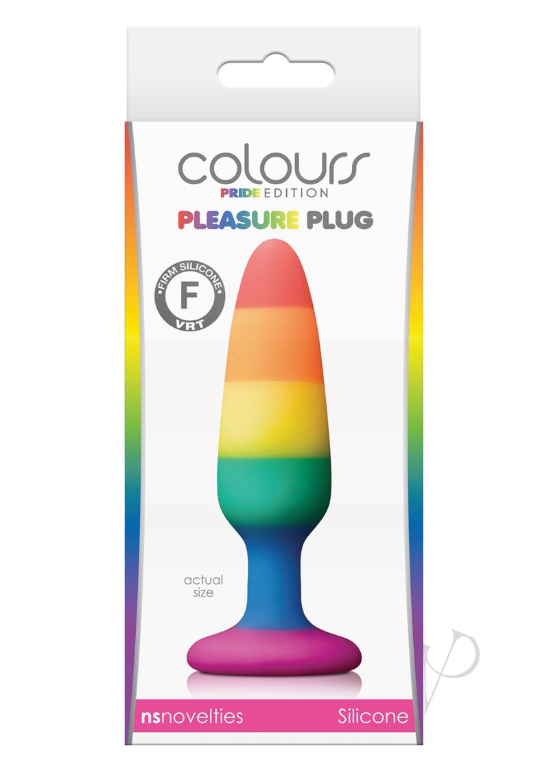 Colours Pleasure Plug Pride Edition Silicone Butt Plug - Small - Rainbow