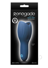 Renegade Rechargeable Silicone Head Unit Masturbator - Blue