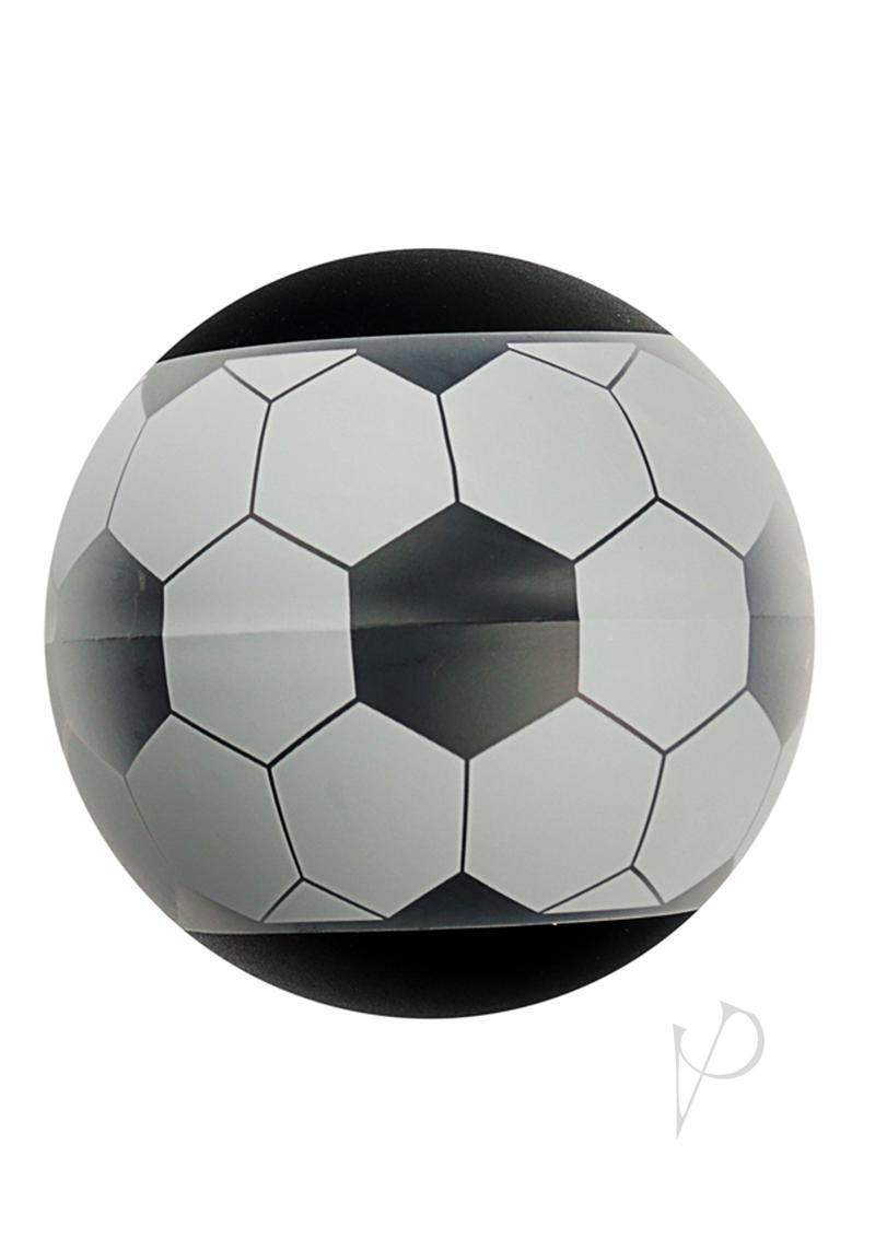 Linx Goal Stroker Ball Masturbator - Clear/Black