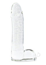 Firefly Smooth Glass Ballsey Dildo Glow In The Dark - Clear