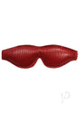 Rouge Anaconda Padded Adjustable Blindfold - Burgundy/Black