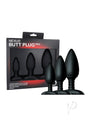 Nexus Butt Plug Trio Silicone Butt Plugs (3 pieces) - Black