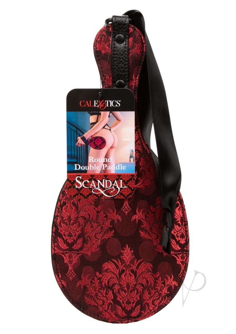 Scandal Round Double Paddle - Black/Red