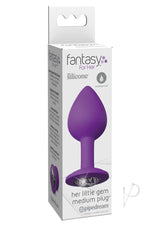 Fantasy For Her Her Little Gem Medium Plug Anal Play Silicone Waterproof - Purple