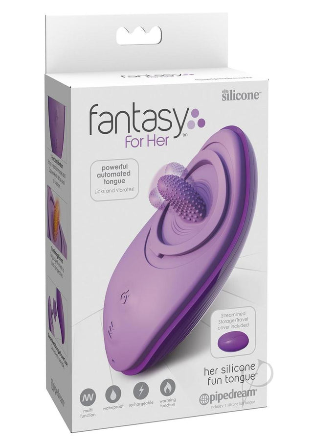 Fantasy For Her Silicone Fun Tongue Rechargeable Multi-Function Waterproof - Purple