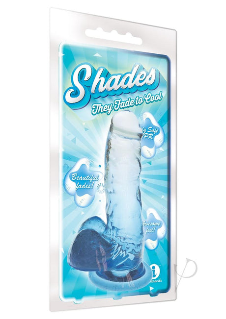 Shades Gradient Dildo 7in - Blue