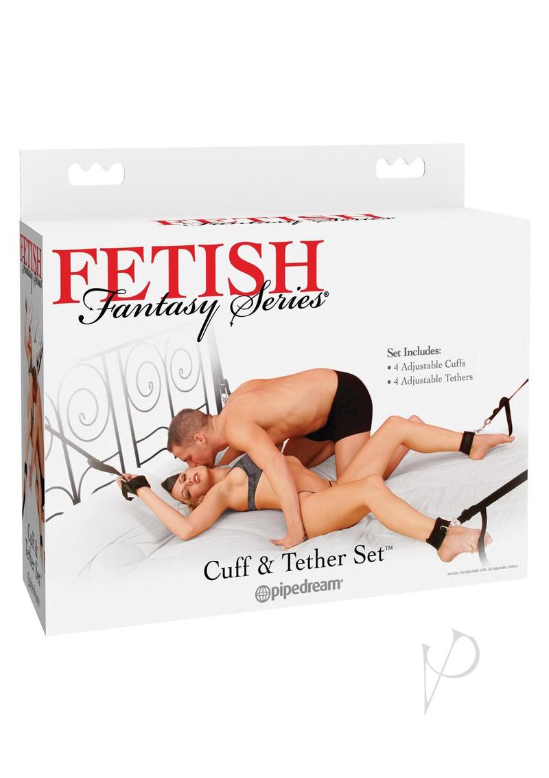 Fetish Fantasy Series Cuff and Tether Set - Black