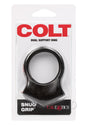 COLT Snug Grip Dual Support Cock Ring Scrotum Support - Black