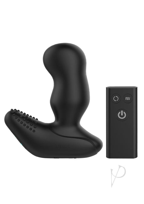 Nexus Revo Extreme Rechargeable Silicone Remote Control Rotating Prostate Massager with Remote Control- Black