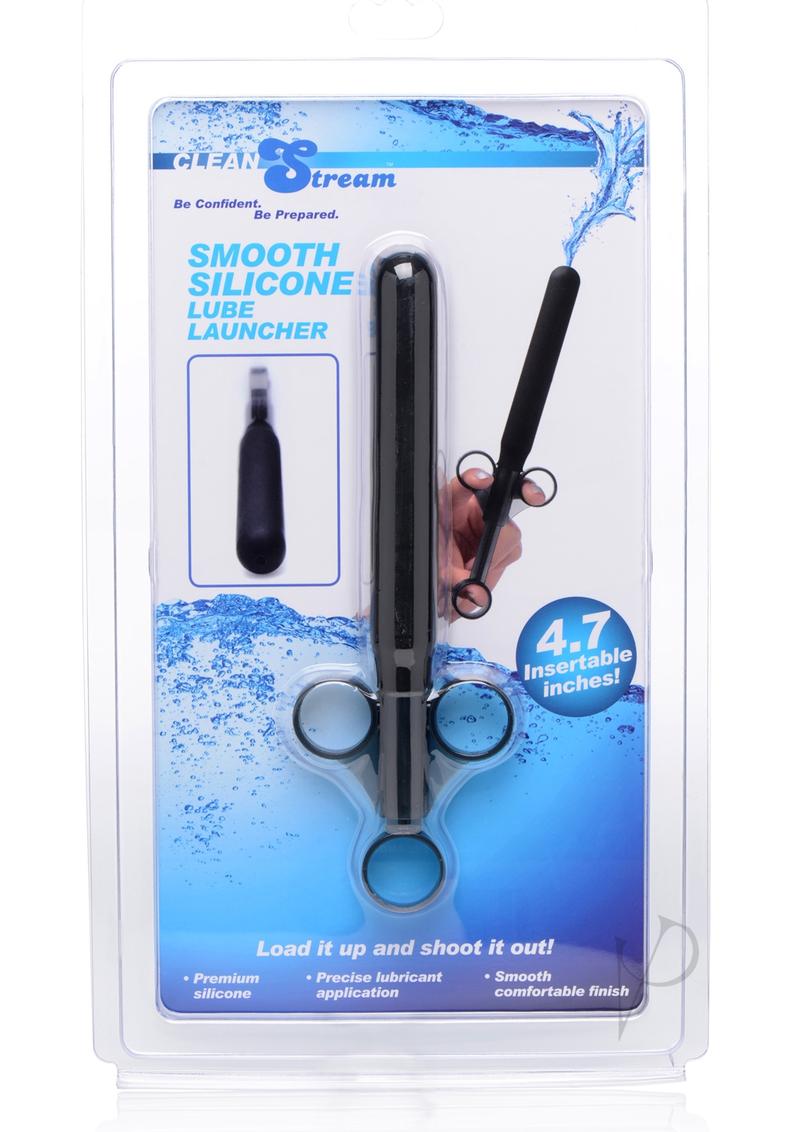 CleanStream Smooth Silicone Lubricant Launcher - Black