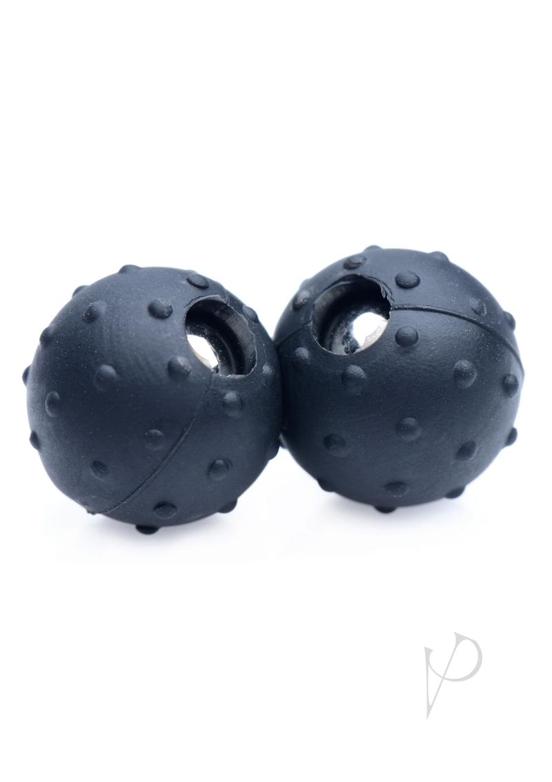 Master Series Dragon`s Orbs Nubbed Silicone Magnetic Balls - Black