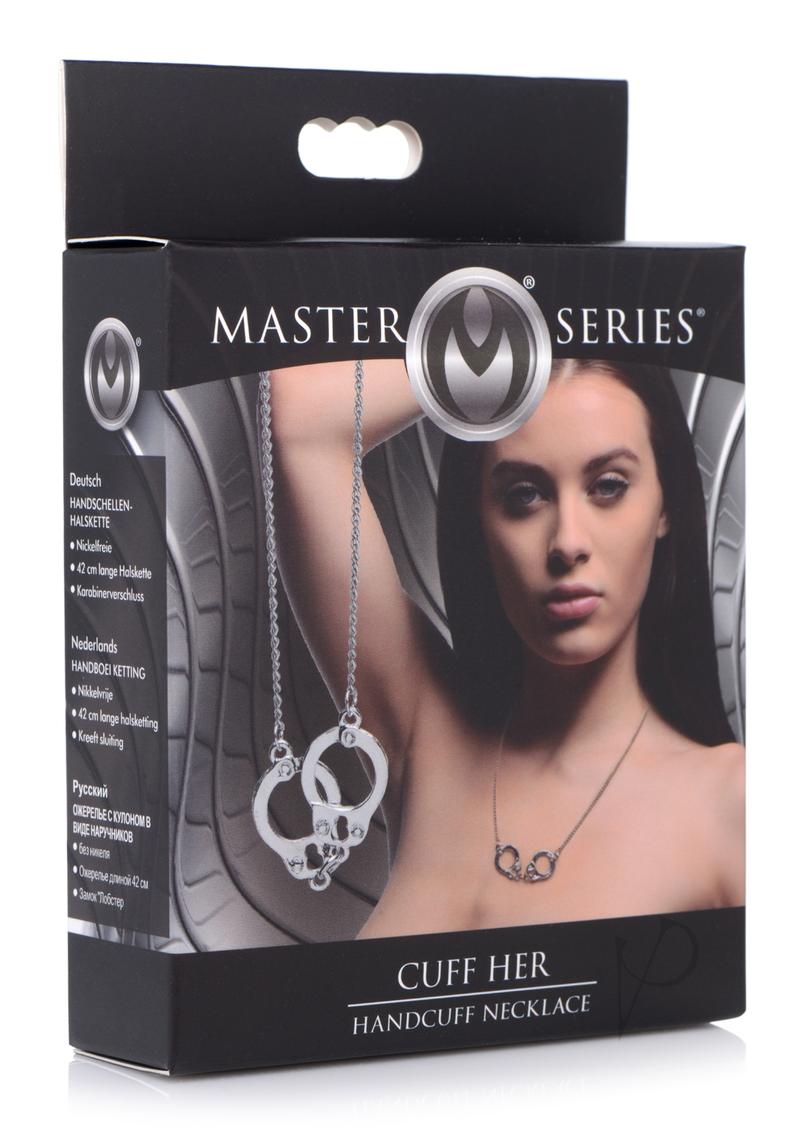 Master Series Cuff Her Handcuff Necklace - Silver