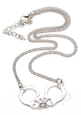 Master Series Cuff Her Handcuff Necklace - Silver