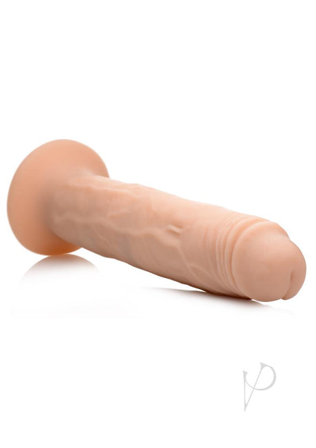 Thump It Rechargeable Silicone Thumping (Large) 8.7in Dildo with Remote Control - Vanilla