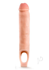 Performance Plus Silicone Cock Sheath Penis Extender 11.5in - Vanilla