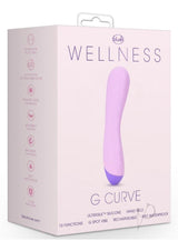 Wellness G Curve Rechargeable Silicone G-Spot Vibrator - Purple
