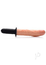 Master Series Onslaught XL Vibrating 9in Dildo Thruster - Vanilla