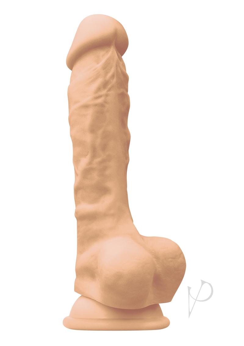 Colours Pleasure Silicone Dildo 7in - Vanilla