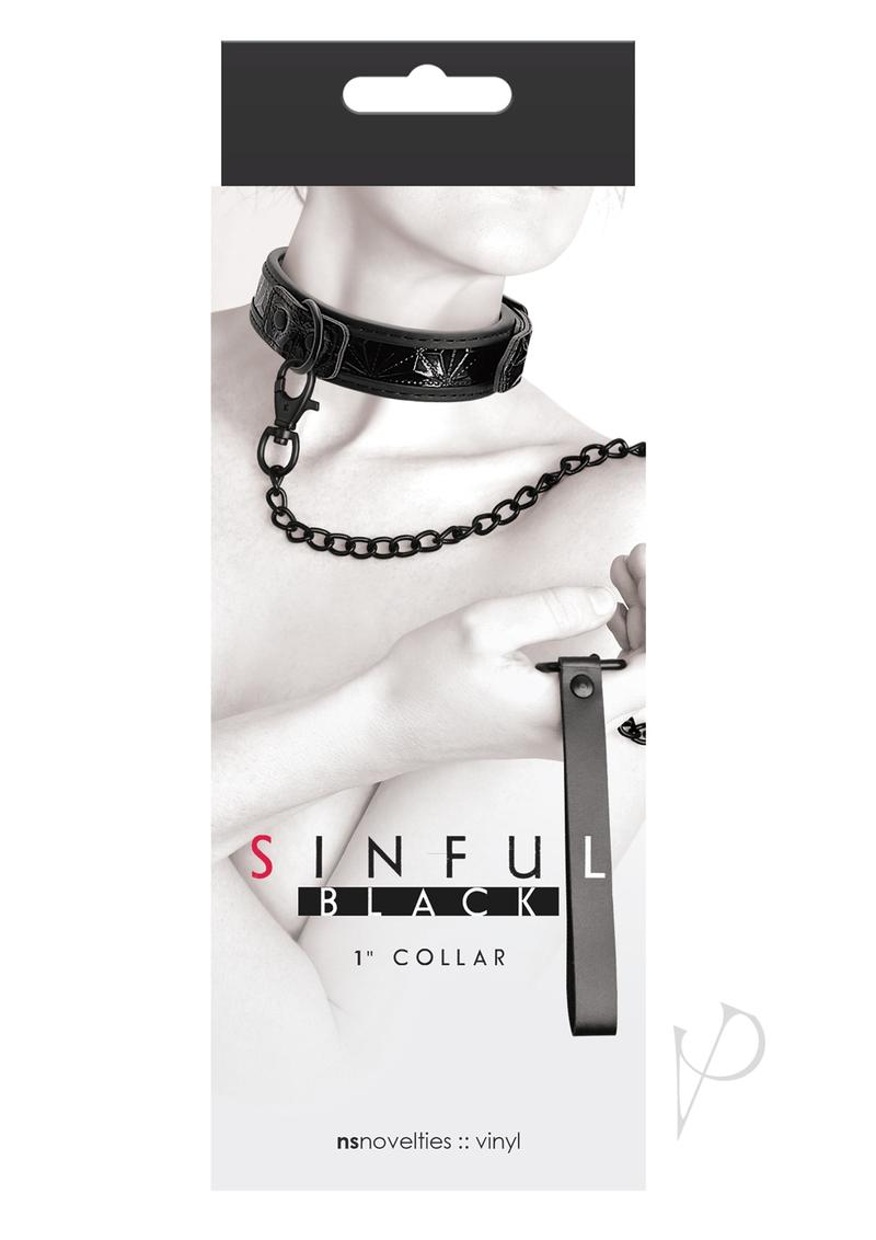 Sinful 1in Collar - Black