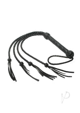 Strict Leather Four Lash Whip - Black