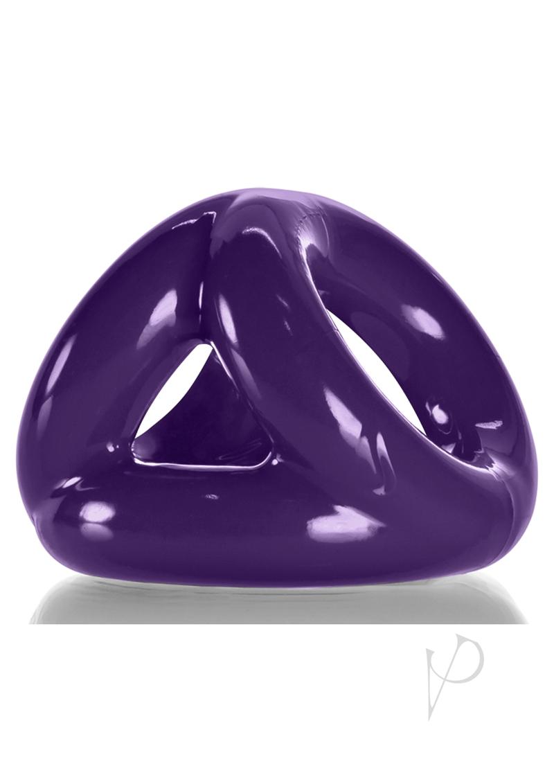 Oxballs Tri-Sport 3-Ring Cocksling - Purple