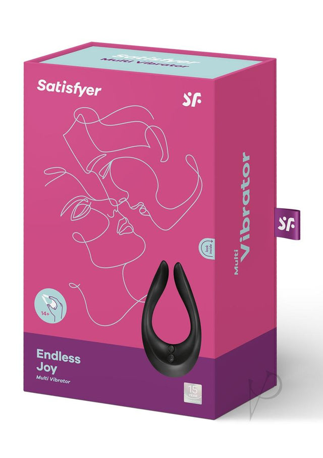 Satisfyer Endless Joy Vibrator Waterproof Multi Speed Rechargeable Black