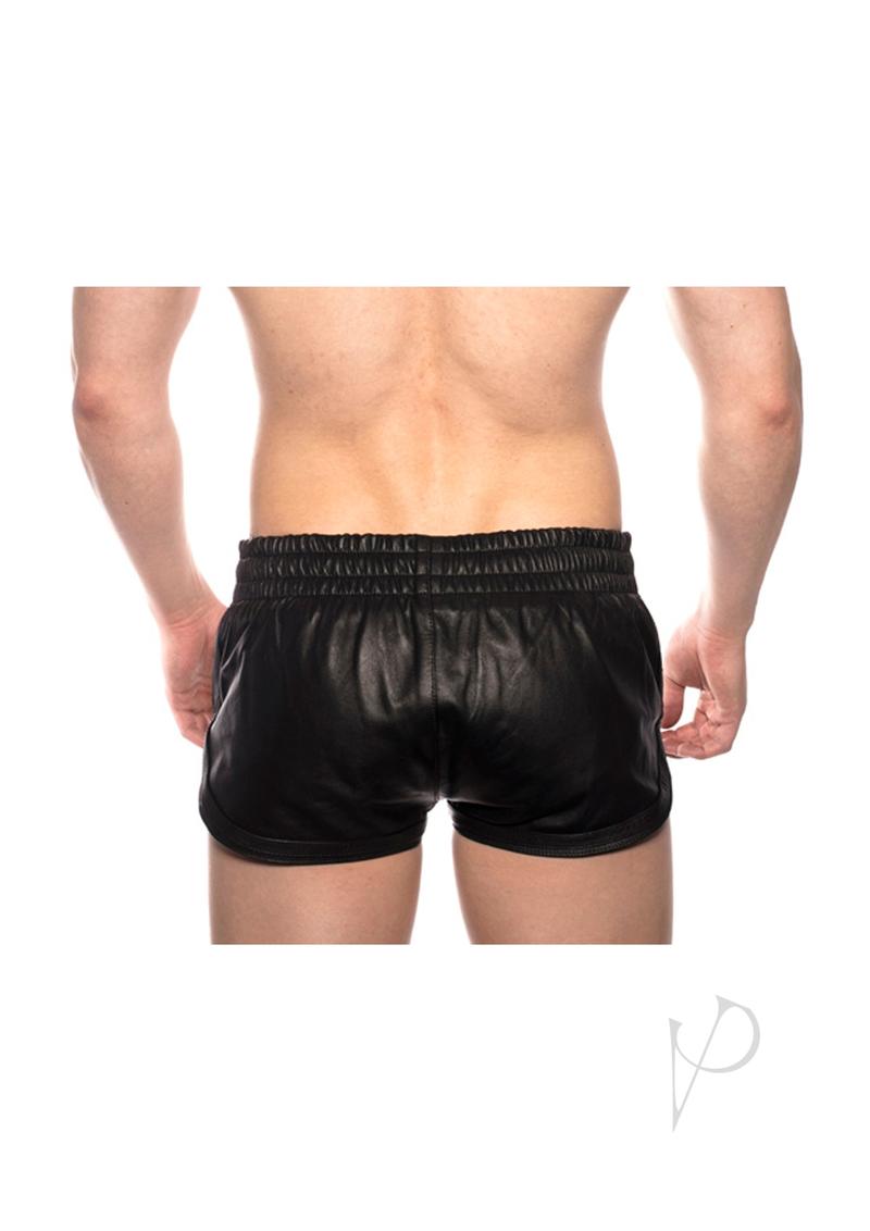 Prowler RED Leather Sport Shorts - Small - Black