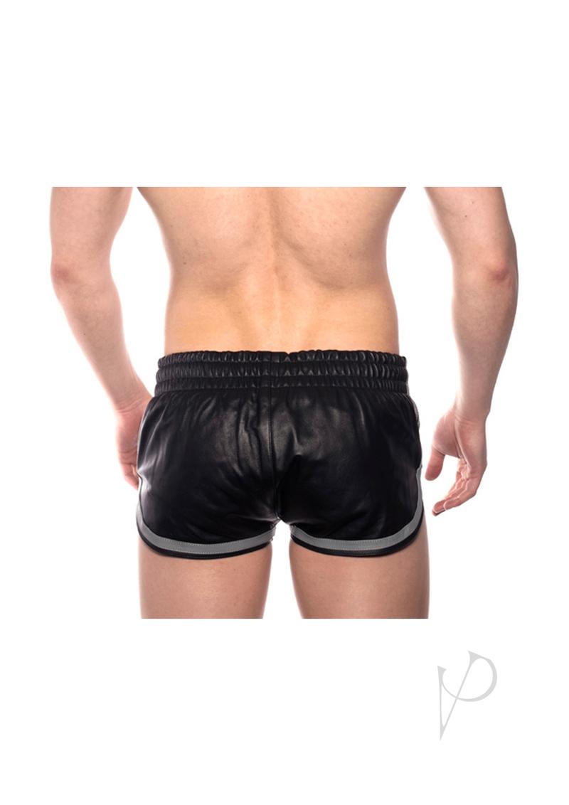 Prowler RED Leather Sport Shorts - Small - Black/Gray