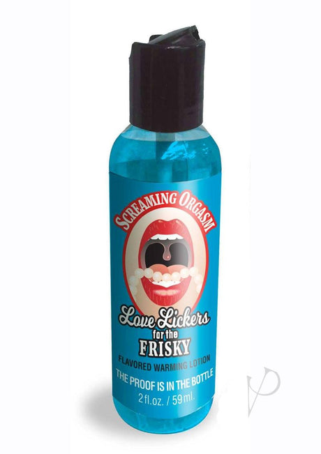 Love Lickers Raspberry Flavored Warming Massage Oil 2oz -Screamin Orgasm