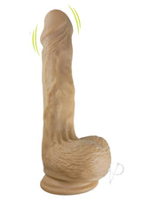 Skinsations Sidewinder Waves and Vibration Realistic Dildo with Remote Control 9in - Vanilla