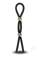 Frederick`s Of Hollywood Adjustable Stamina Silicone Lasso Cock Tie - Black