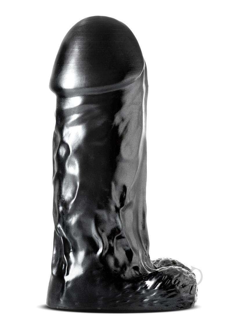 Jet Destroyer Dildo with Balls 10in - Carbon Metallic Black