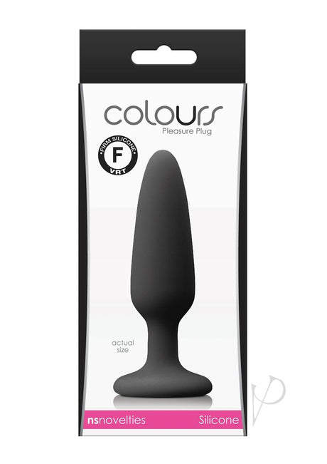 Colours Pleasure Plug Silicone Butt Plug - Small - Black