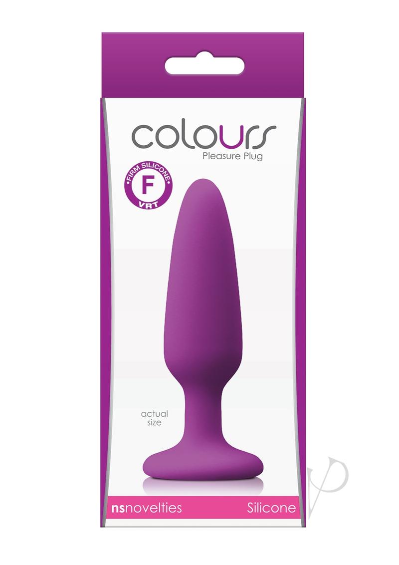 Colours Pleasure Plug Silicone Butt Plug - Small - Purple