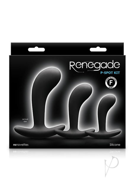 Renegade P Spot Kit Silicone Anal Plugs (Set of 3) - Black