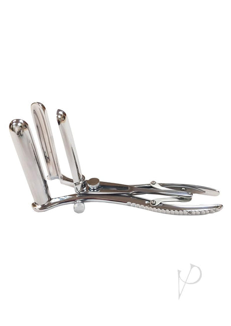 Rouge Stainless Steel Play Three Prong Speculum Probe - Silver