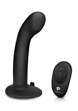 Pegasus P-Spot/G-Spot Peg Rechargeable Dildo with Remote Control 6in - Black