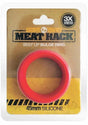 Boneyard Meat Rack Beef Up Bulge Ring 3X Stretch Silicone Cock Ring - Red