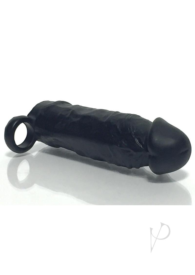 Boneyard Meaty 3X Stretch Silicone Penis Extender 6.5in - Black