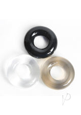 Boneyard Triple Play Stackable Bulge Cock Rings (set of 3) - Assorted Colors