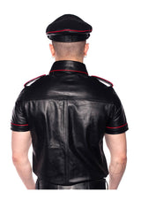 Prowler RED Police Shirt Piped - Small - Black/Red