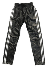 Prowler RED Leather Joggers - Large - Black/White