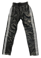 Prowler RED Leather Joggers - Small - Black/White