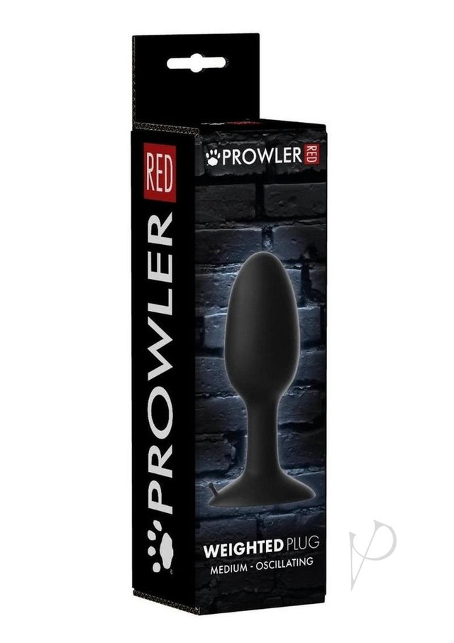 Prowler RED Weighted Butt Plug - Medium - Black