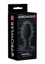 Prowler RED Weighted Butt Plug - Large - Black
