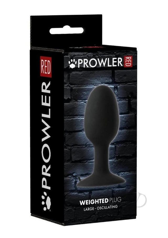 Prowler RED Weighted Butt Plug - Large - Black