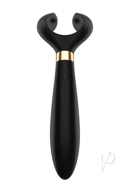 Satisfyer Endless Fun Silicone Magnetic USB Recharge Multifunctional Vibrator Waterproof Black