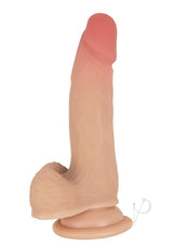 Realcocks Self Lubricating Bendable Dildo with Balls 6in - Vanilla