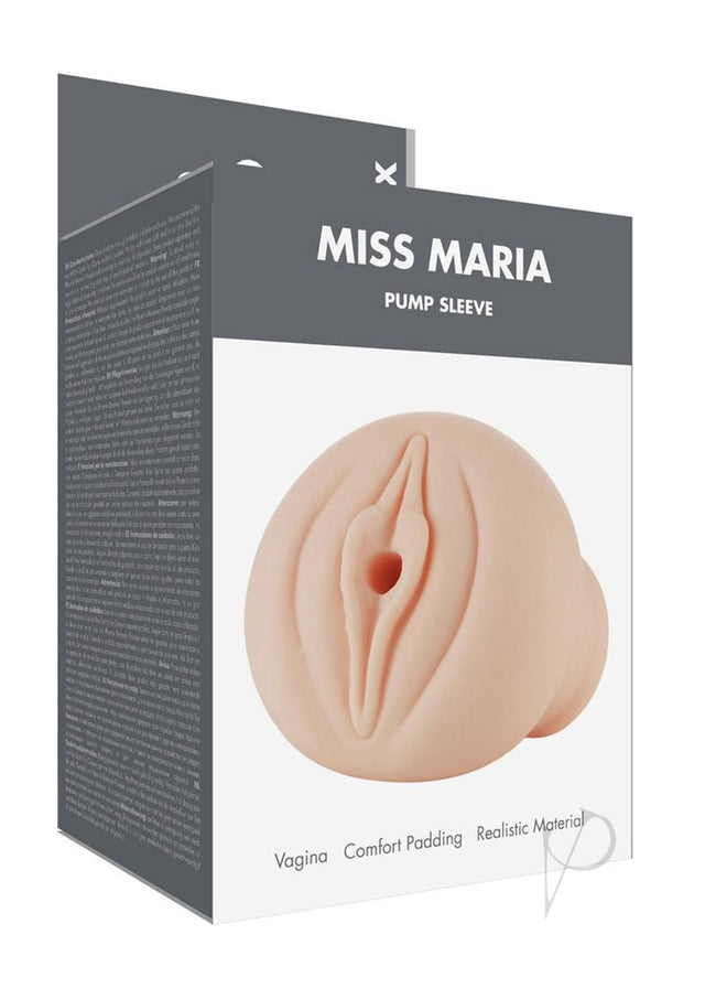 Linx Miss Maria Pump Sleeve Masturbator - Pussy - Vanilla