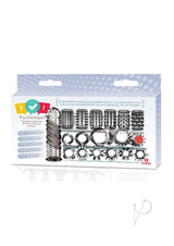 Try-Curious Cock Ring and Sleeve Set - Smoke